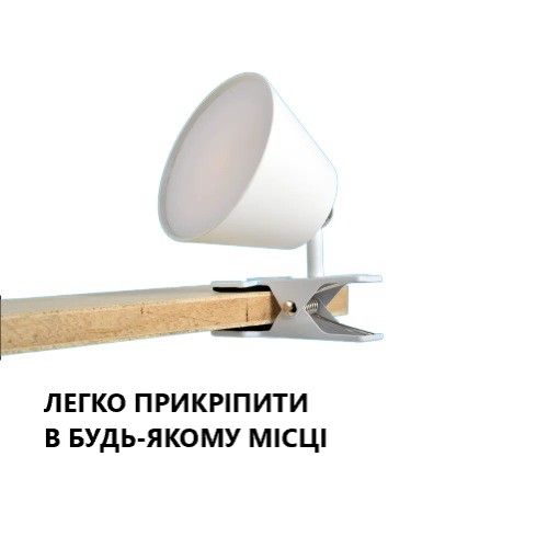 Настільна сенсорна світлодіодна лампа Loka на акумуляторі білий 3W