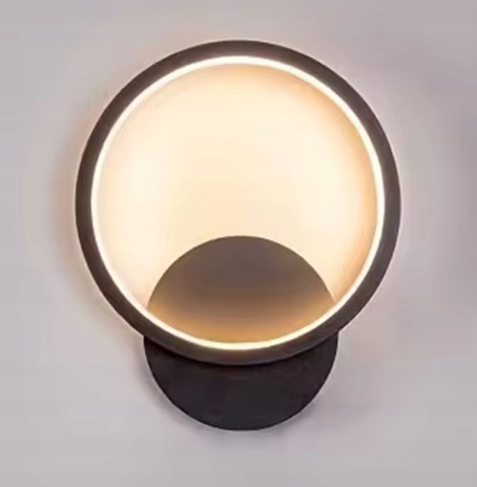 Світильник круглий LED настінний, бра ORION 18W R чорний