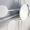 Стельовий LED світильник-супутник білого кольору на 10 ріжків