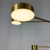 Сучасна LED люстра латунного кольору з ріжками DE 31/8 AB