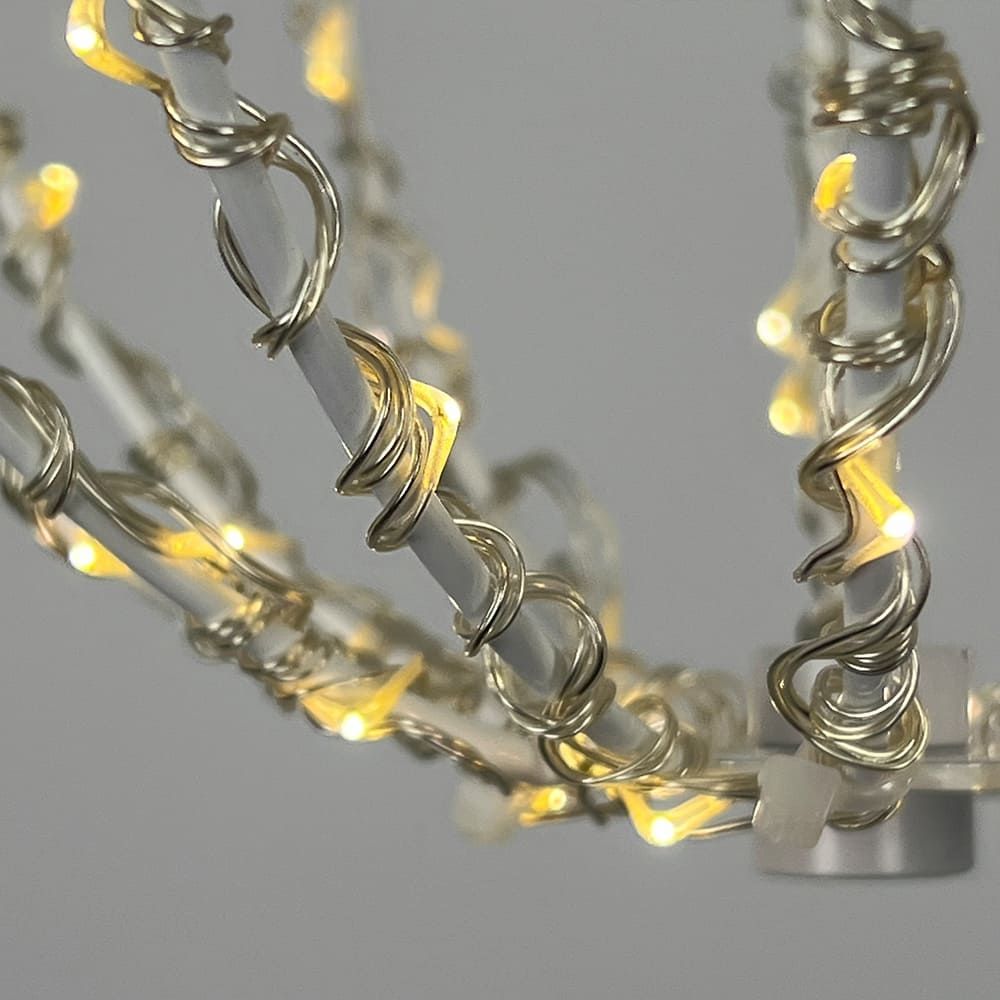 Led-світильник із підвісною каркасною сферичною конструкцією Ø20х25 см AA227-200
