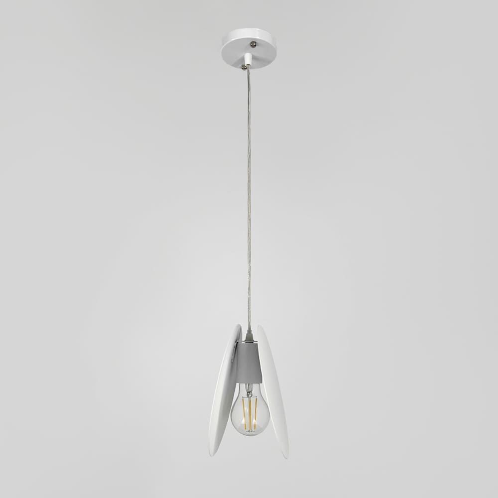 Підвісний білий світильник з мінімалістичним дизайном D330 WT
