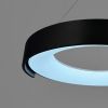 Підвісна LED-люстра у чорному корпусі на три режими Ø50 см 1906P-500 BK