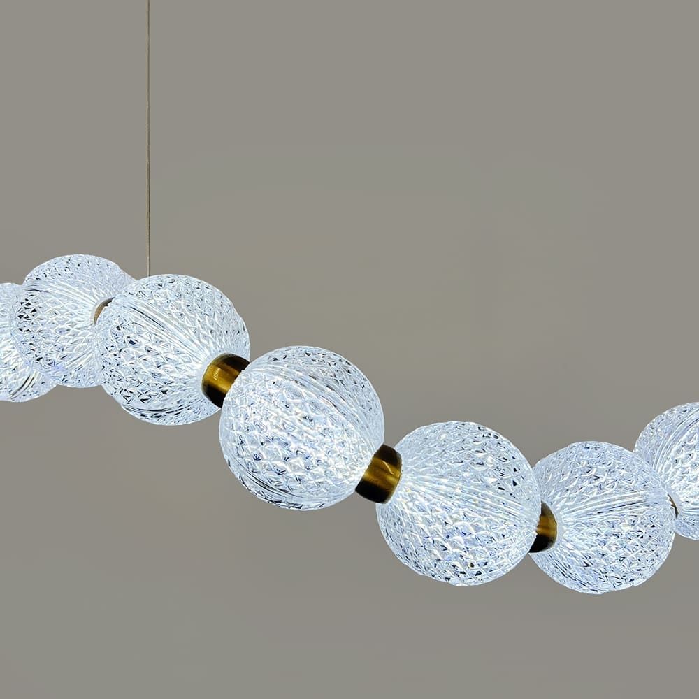 Світлодіодний світильник PEARLIES із прозорими рельєфними кульками MJ 345-1000L AB
