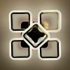 Стельова хромована люстра LED на 4+1 ріжки-квадрати  A 2400/4+1 S CH