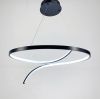 Світильник GIRO SU LED у чорному каркасі Ø 80 см SG4-800 BK