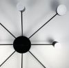 Стельовий LED світильник чорного кольору на 8 джерел освітлення