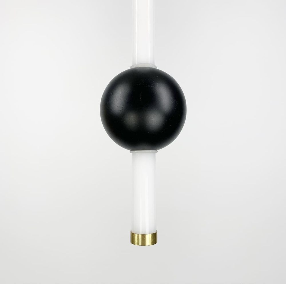 Led світильник Tube&Ball  в чорному кольорі YG 517A/1 VL BK