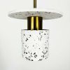 Підвісний білий бетонний світильник TERRAZZO CYLINDER MJ 162-200 WT