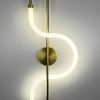 Латунне бра із акриловим розсіювачем 65 см W 030/600 AB