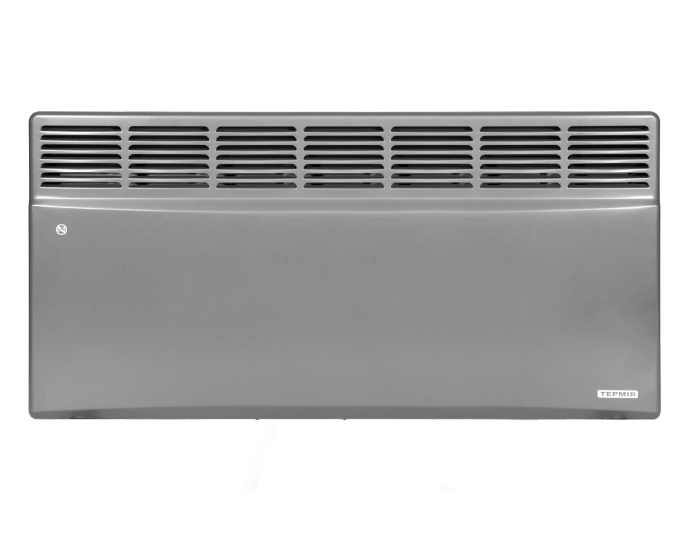 Конвекторний обігрівач Термія OPTIMA+ з регулятором 2500W до 40 м2 антрацит