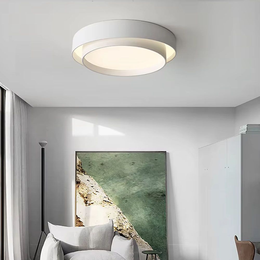 Люстра стельова у білому металевому корпусі Ø 50 см MJ 234-500 WT