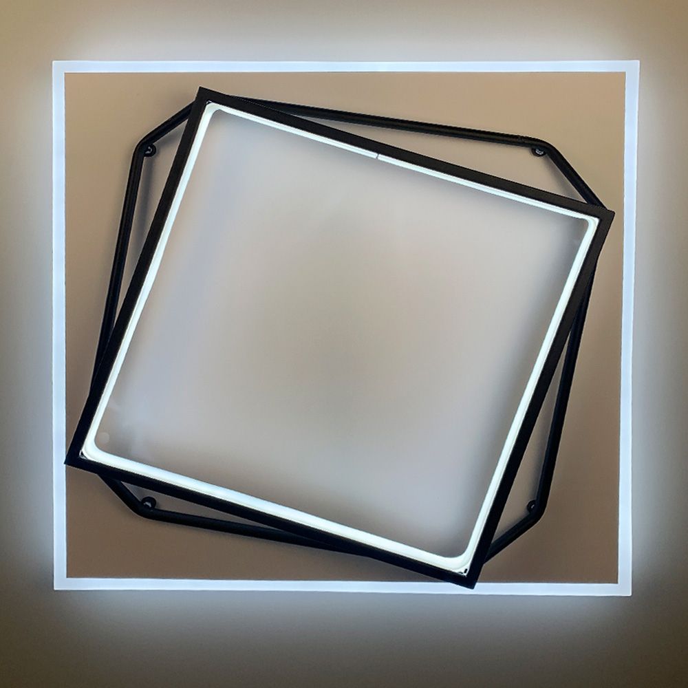 Стельова світлодіодна люстра квадрат SQUARE 73w