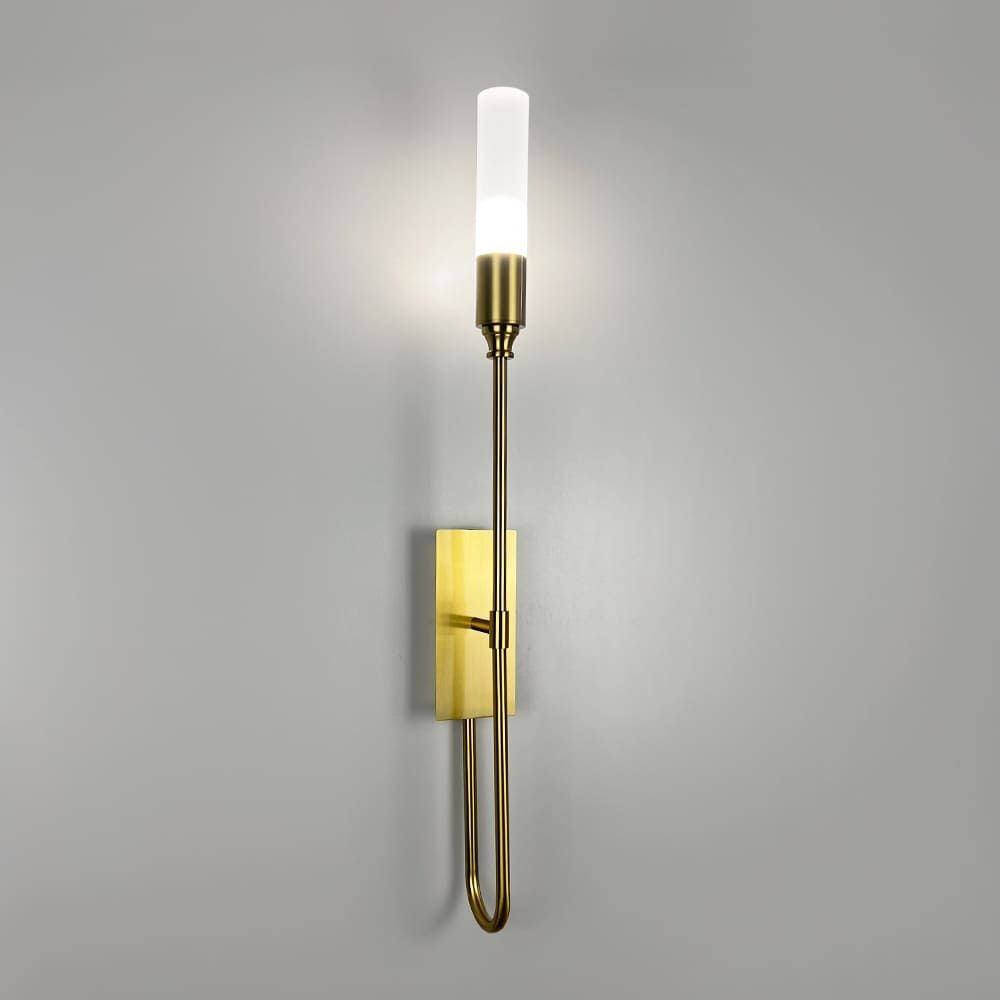Бра в корпусі латунь з видовженим плафоном 68х8 см W1824/1 AB