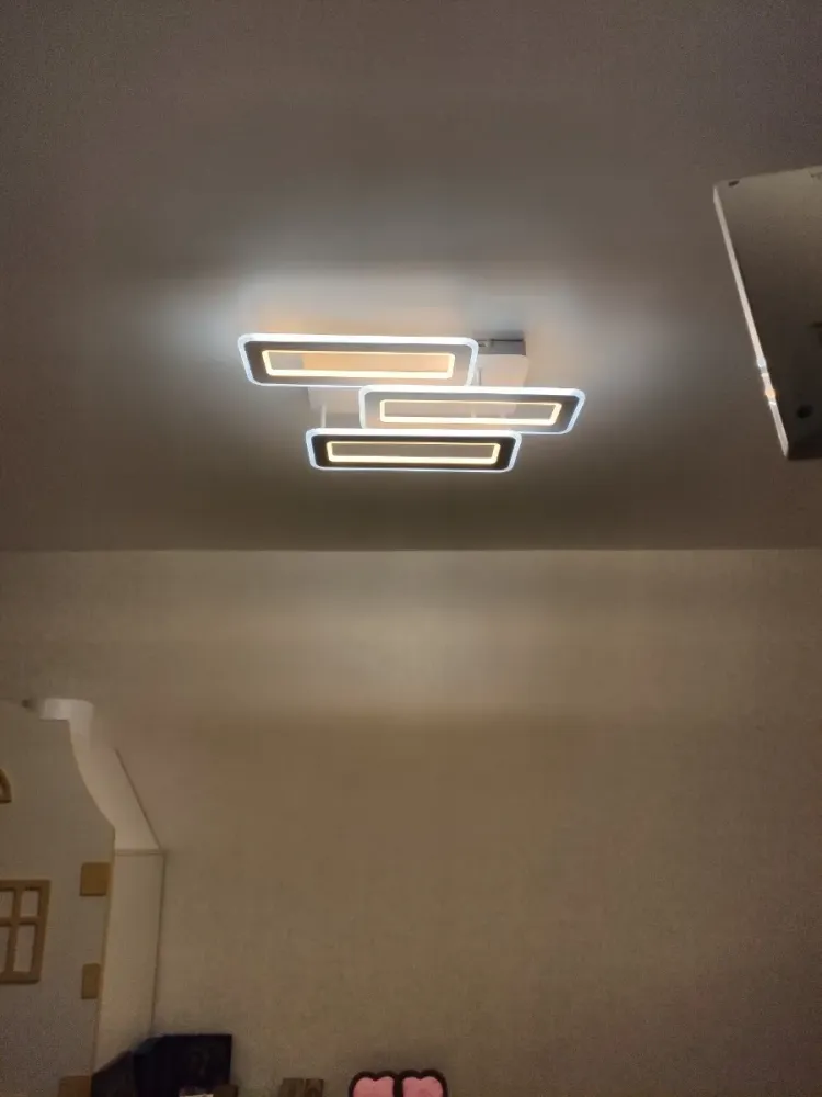 Світлодіодна люстра з пультом та мобільним додатком TRIPLEX DOUBLE 110W