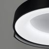 Стельовий LED-світильник у чорному корпусі на три режими Ø62х12 см 1906C-620 BK