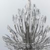 Кришталева срібна люстра Lily Buds на 9 ламп MD 8058 S Satin