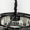 Люстра кришталева BLACK KAGE з графітовими пластинами MJ 160 BK 60 см