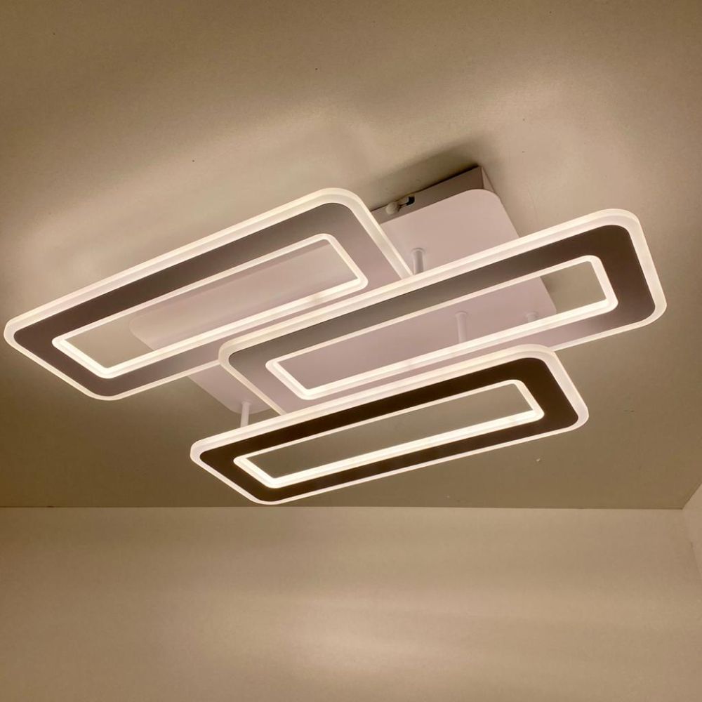 Світлодіодна люстра з пультом та мобільним додатком TRIPLEX DOUBLE 110W