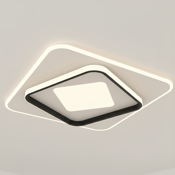 Стельова led люстра з пультом MIRAY FQ S квадрат 100W біла Ø 49 см