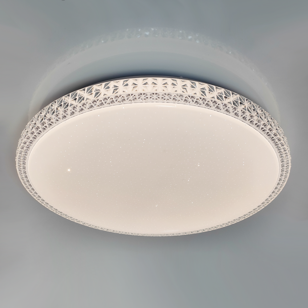 LED смарт світильник з пультом Кришталь зоряне небо 96W з пультом