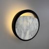 Сучасна модель чорного бра Eclipse wall з мармуровим камінням WA221-240 BK