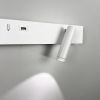 Біле бра з поворотним спотом справа + роз?єм USB