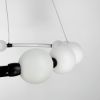 Люстра Nordic Pearl 60 см на 3 режими в чорному кольорі SG 33-600 BK