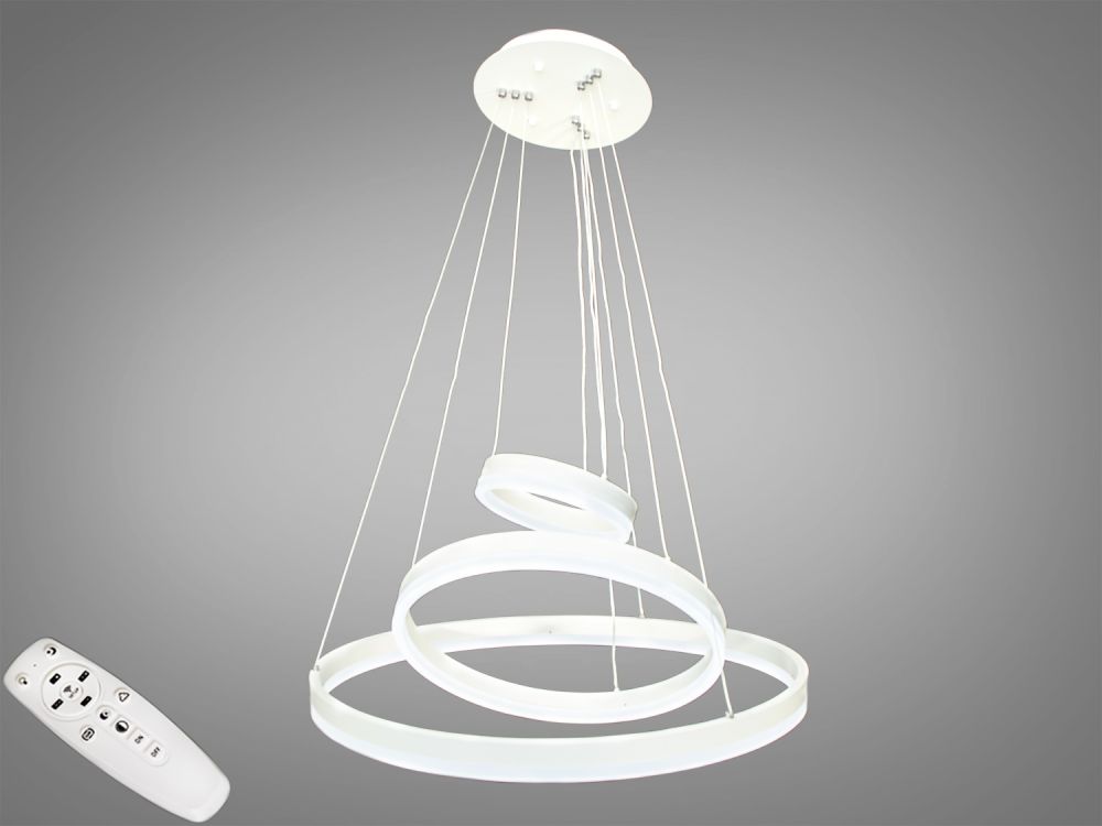 Люстра підвісна світлодіодна  D8174-600+400+200WH dimmer