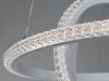 Підвісна біла LED люстра з пультом управління D8702/400-3WH Ø 40 см
