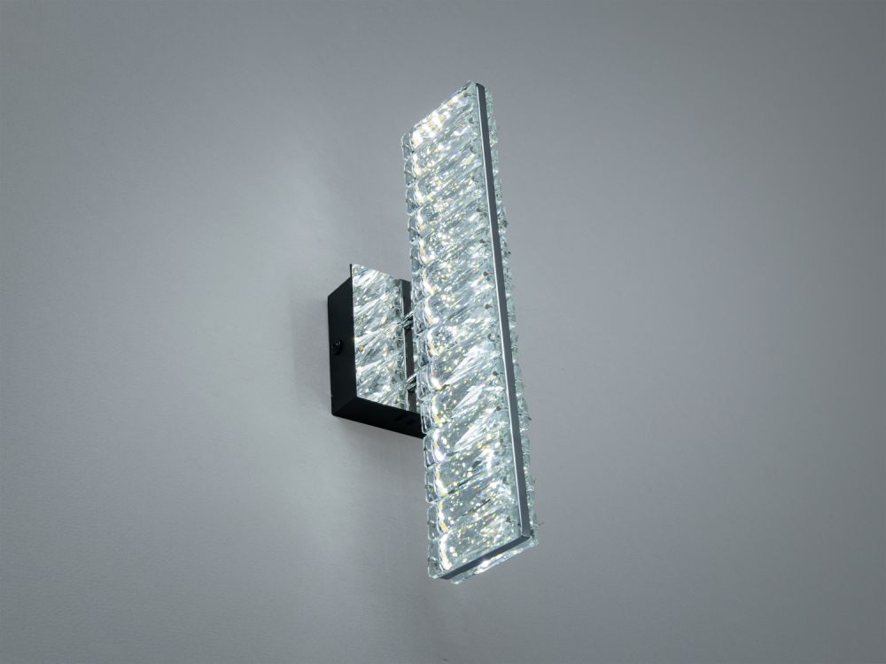 Бра LED кришталеве 8Вт хром сучасний дизайн Ø 34 см D88010/B-320CH
