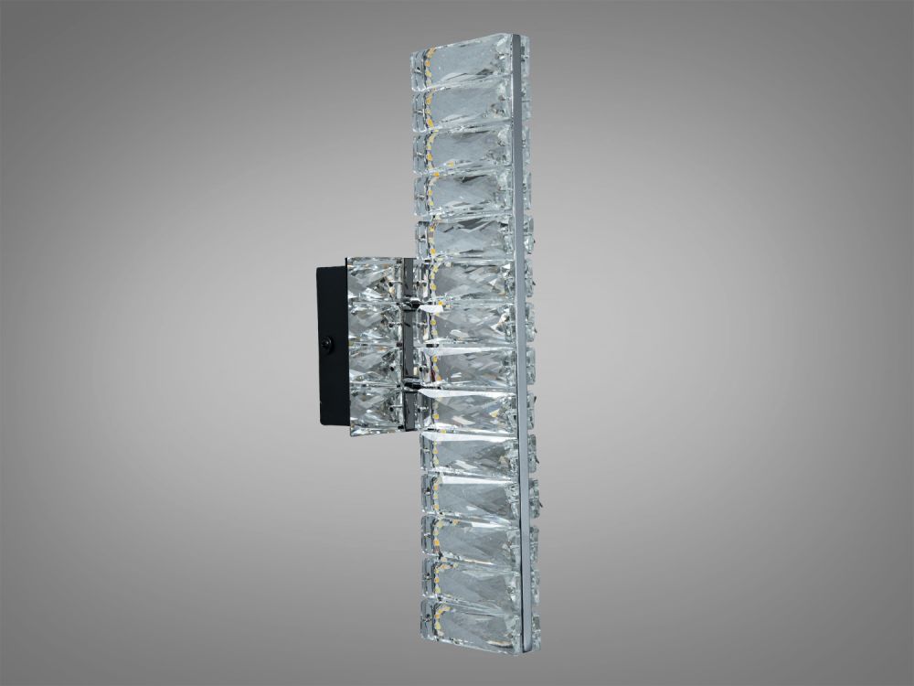 Бра LED кришталеве 8Вт хром сучасний дизайн Ø 34 см D88010/B-320CH
