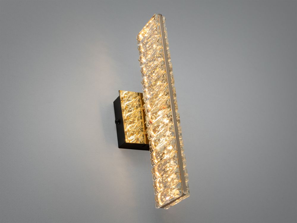 Бра LED кришталеве 8Вт золото сучасний дизайн Ø 34 см D88010/B-320G