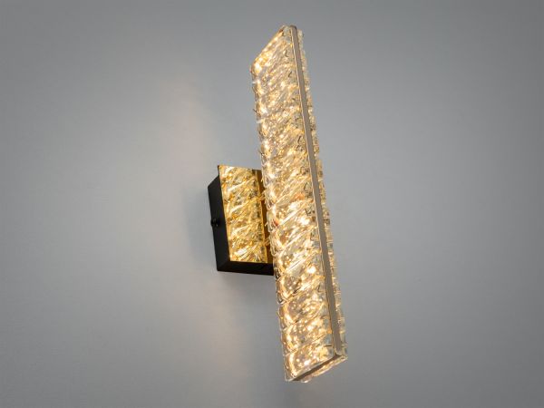 Бра LED кришталеве 8Вт золото сучасний дизайн Ø 34 см D88010/B-320G