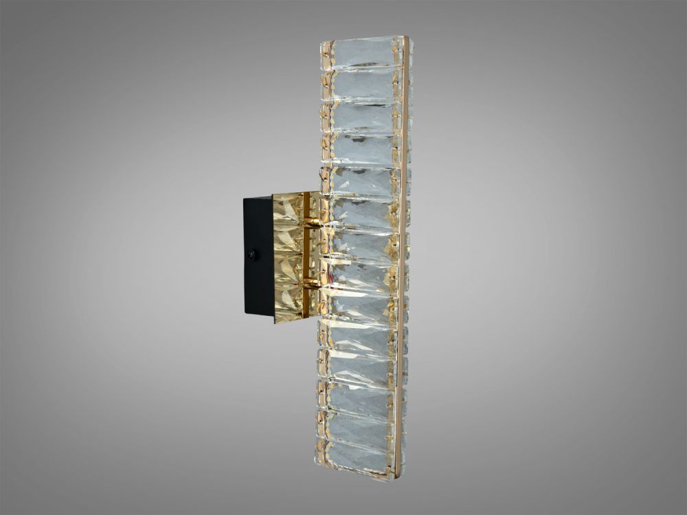 Бра LED кришталеве 8Вт золото сучасний дизайн Ø 34 см D88010/B-320G