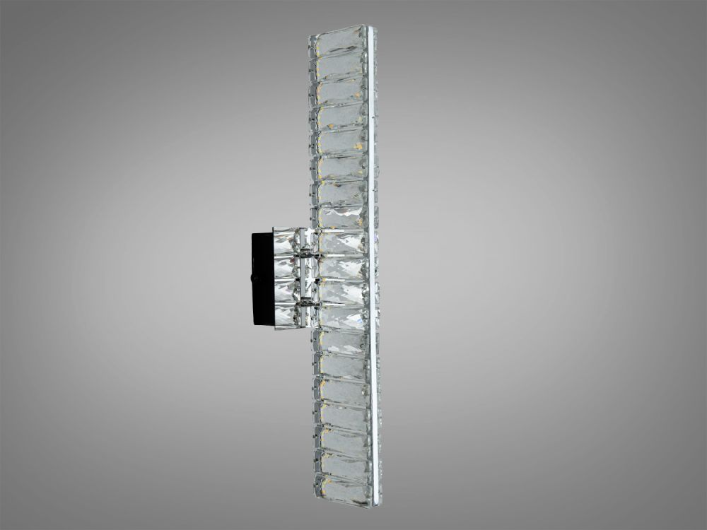 Настінне бра LED з кришталем хром 15 Вт Ø 45 см D88011/B-450CH