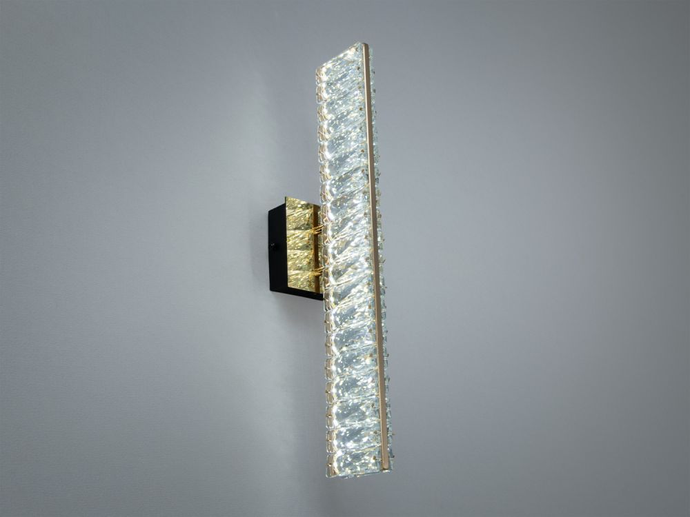 Настінне бра LED з кришталем золото 15 Вт Ø 45 см D88011/B-450G