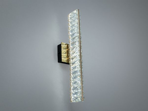 Настінне бра LED з кришталем золото 15 Вт Ø 45 см D88011/B-450G