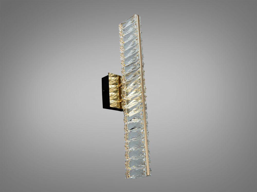 Настінне бра LED з кришталем золото 15 Вт Ø 45 см D88011/B-450G