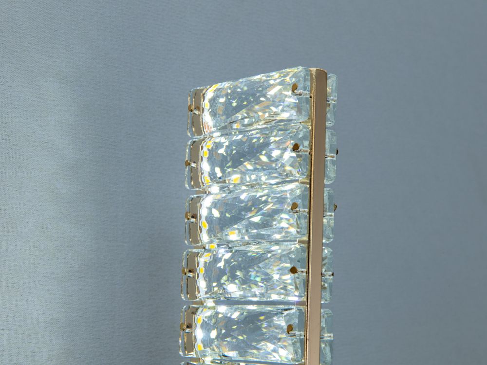 Настінне бра LED з кришталем золото 15 Вт Ø 45 см D88011/B-450G