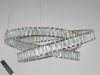 Підвісна кришталева срібна LED люстра Ø 60 см D8875/600CH