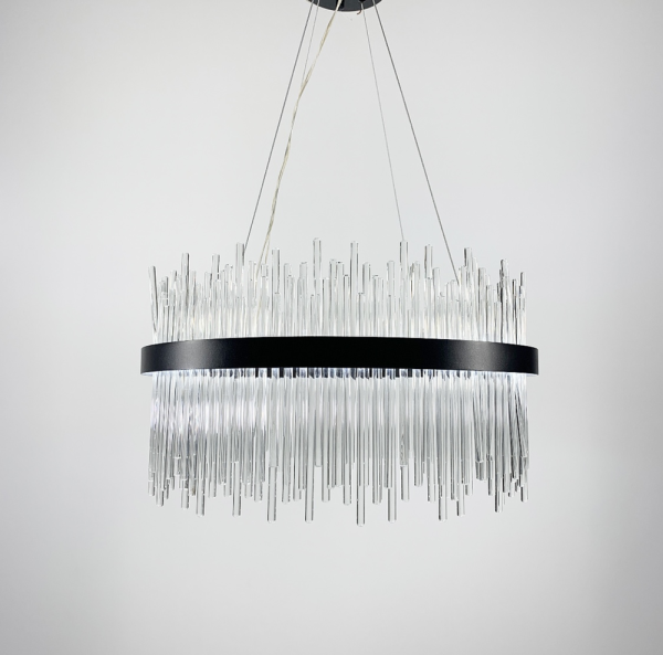 Розкішна люстра COLISEUM BLACK J 881 BK 50 см