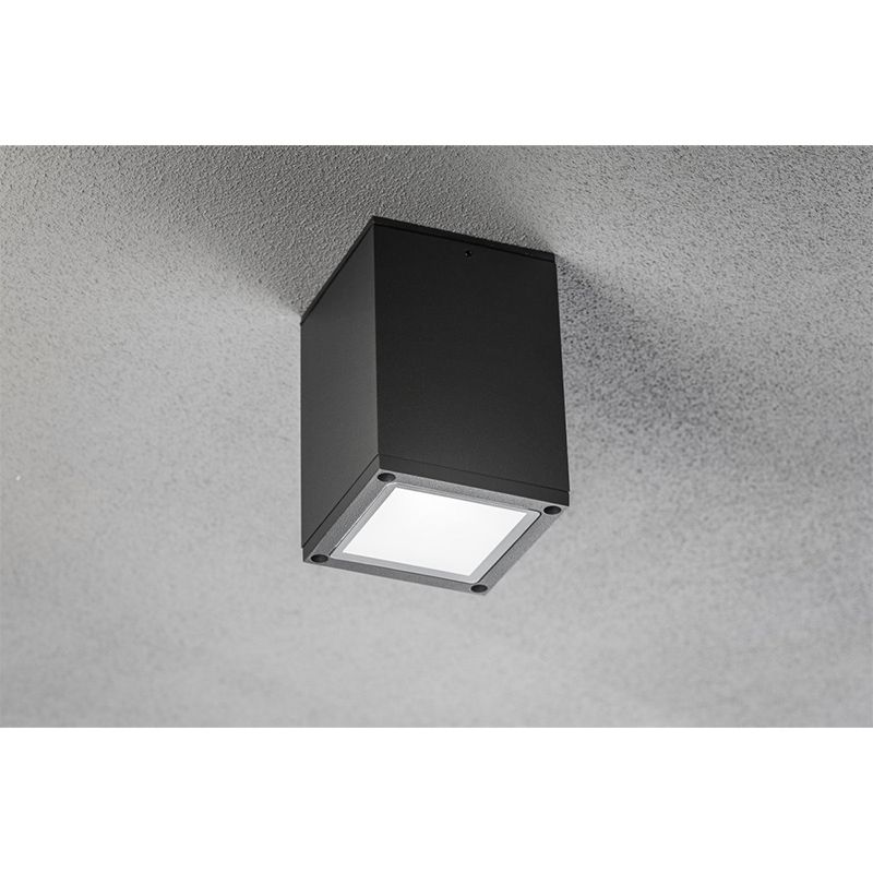 Cвітильник GTV LENTO, алюміній, 100x130, IP54, max 35W, квадратний, графіт OS-LEN100KWG-30