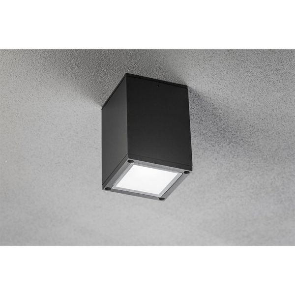 Cвітильник GTV LENTO, алюміній, 100x130, IP54, max 35W, квадратний, графіт OS-LEN100KWG-30