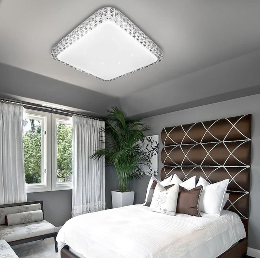 LED Світильник квадратний зоряне небо 70W з пультом