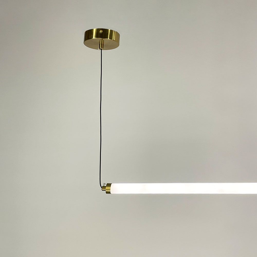 Led світильник у горизонтальній формі 90 см із латунною кулькою YG 520A/900 HL AB