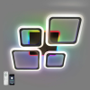 Люстра світлодіодна з пультом OVAL RGB 90W 5S чорна
