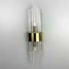 Бра у латунному каркасі із прозорими трубочками W 18G-100*350