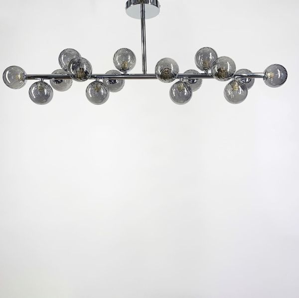 Видовжена модель із серії Arte Lamp Bolla MJ17L CH+GR  Ø 100 см