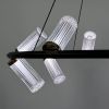 Кільцева Led люстра із 10 плафонами у чорному корпусі Ø70 см ZL3087/10